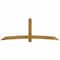 Ekena Millwork Bellingham Rough Sawn Timber Gable Bracket, Western Red Cedar, 108"W x 40"H x 4"D x 6"F, 9/12 Pitch GBW108X40X0406BEL00RWR - alternate 1